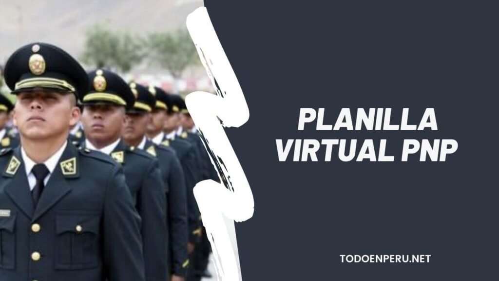 Planilla Virtual PNP, Como consultar e imprimir paso a paso (2023)