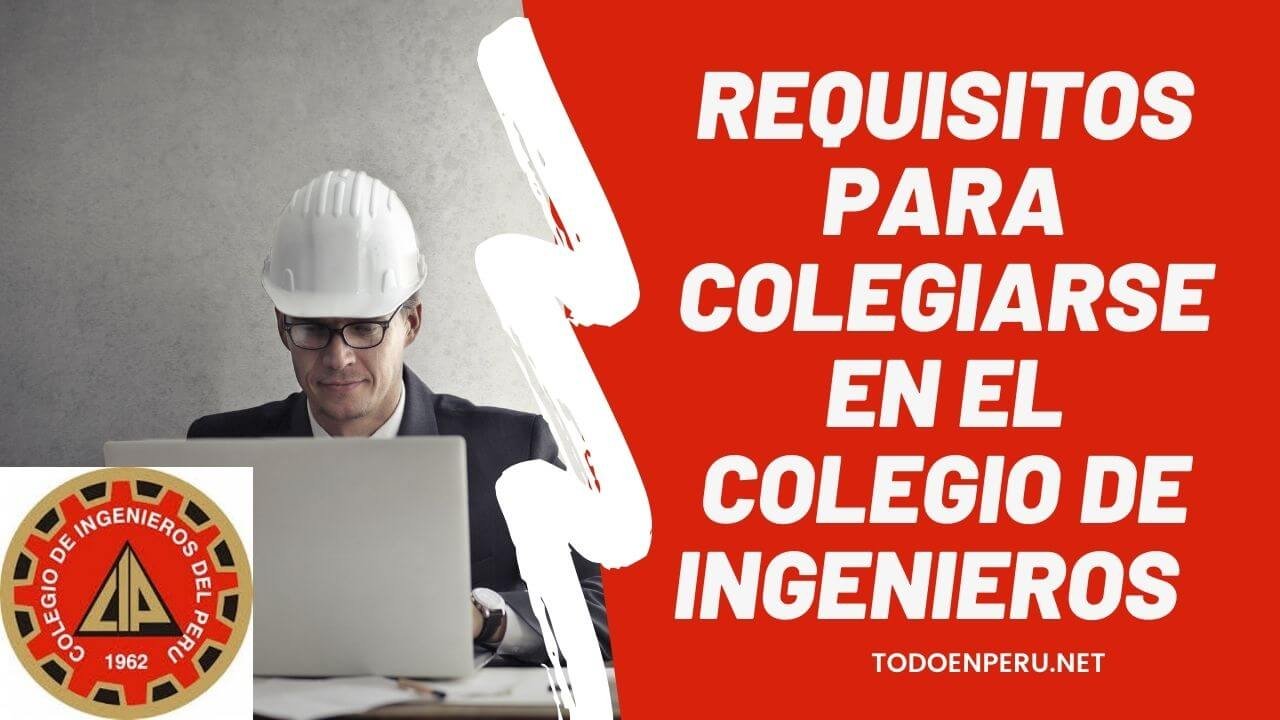 En este momento estás viendo Requisitos para Colegiarse en el Colegio de Ingenieros del Perú